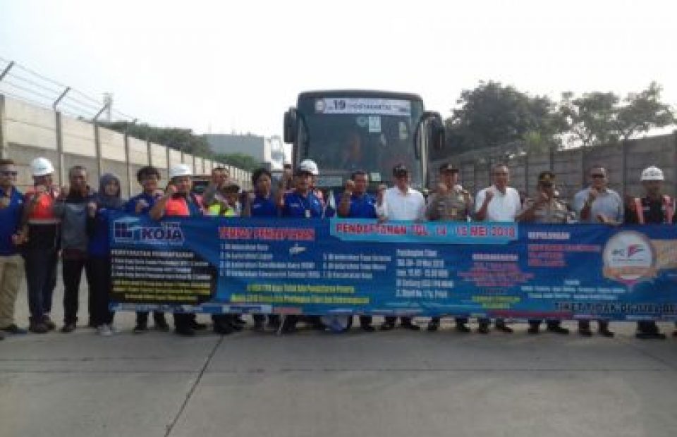 Mudik Gratis, TPK KOJA Berangkatkan 21 Bus Tujuan Yogyakarta