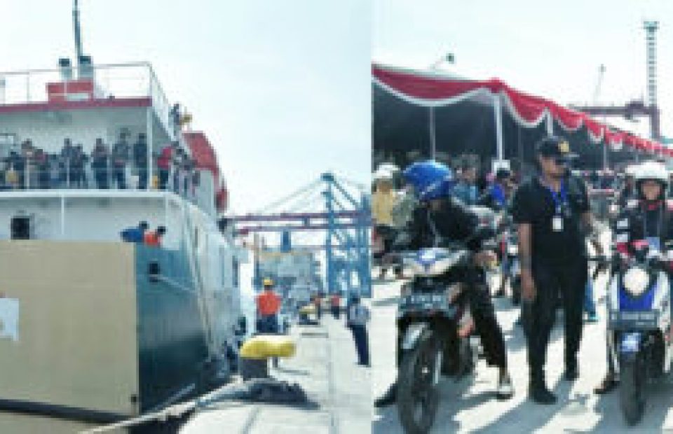 2.938 Pemudik dan 1.282 Sepeda Motor Tiba Kembali di Pelabuhan Tanjung Priok