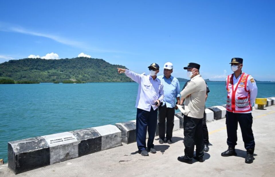 Menhub Dudy : Meninjau Angkutan Logistik di Pelabuhan Wika Beton dan BBJ Lampung