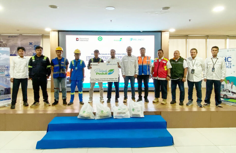 Program Bulan K3 Nasional, Pelindo Priok Gelar Pemeriksaan Kesehatan Gratis dan Pembagian Sembako