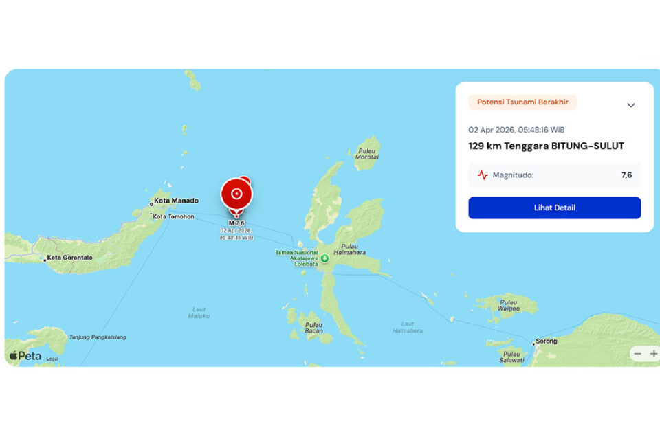 Pasca Gempa Bumi 7,6 SR, TPK Bitung dan Ternate Kembali Beroperasi