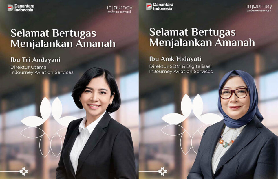 IAS: Tri Andayani Direktur Utama dan Anik Hidayati Direktur SDM & Digitalisasi
