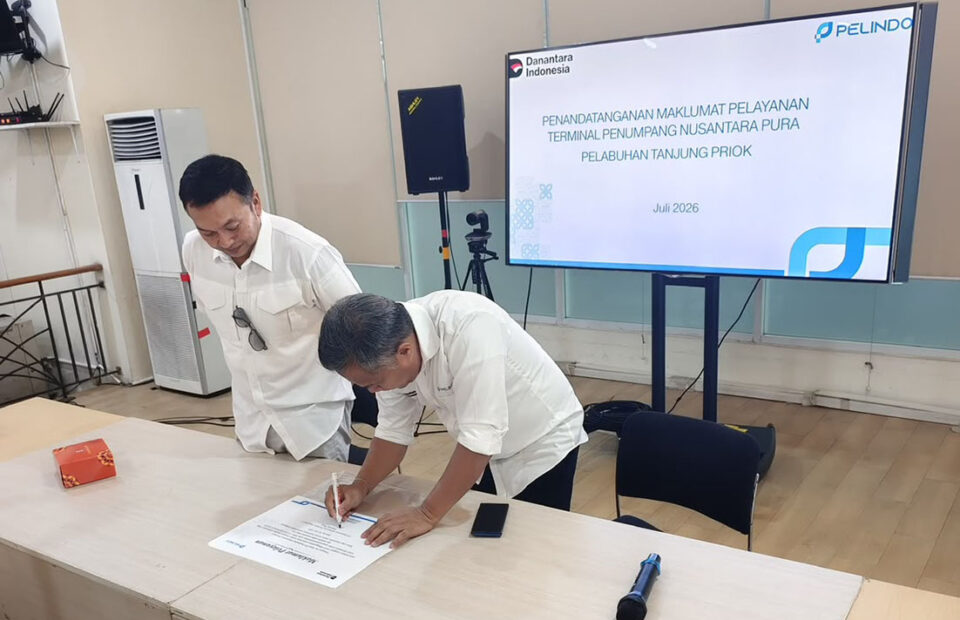 Teken Maklumat Pelayanan, Pelindo Priok  Komit Hadirkan Layanan Profesional di Terminal Penumpang Nusantarapura
